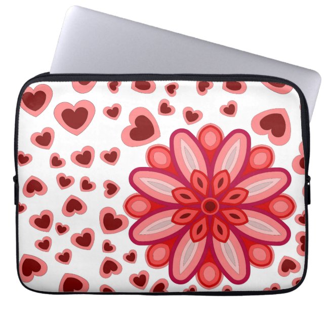 LOVE HEART BOYFRIEND GIRLFRIEND HUSBAND WIFE LAPTOP SLEEVE (Front)