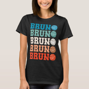 Love Heart Bruno Ft Name d for Men Women Kids T-Shirt