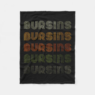 Love Heart Bursins Tee Grunge Vintage Style Black  Fleece Blanket