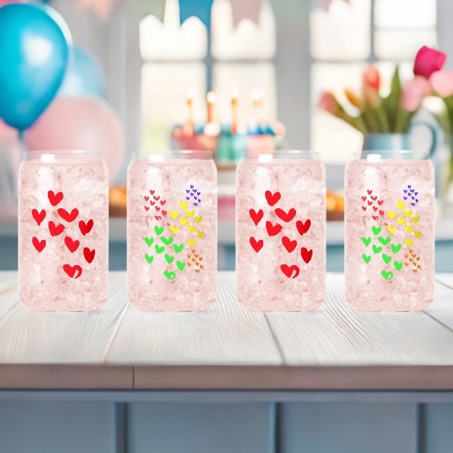 Love Heart  Can Glass (Insitu (Baby Shower))