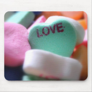 Love Heart Candy Mouse Mat