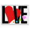 Love & Heart Card (Multicolor)