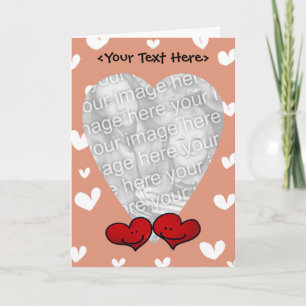 Love heart card template