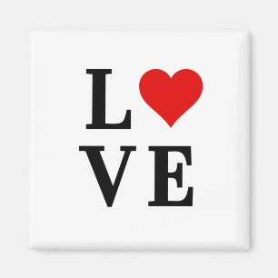 LOVE Heart Classic Simple Elegant Magnet