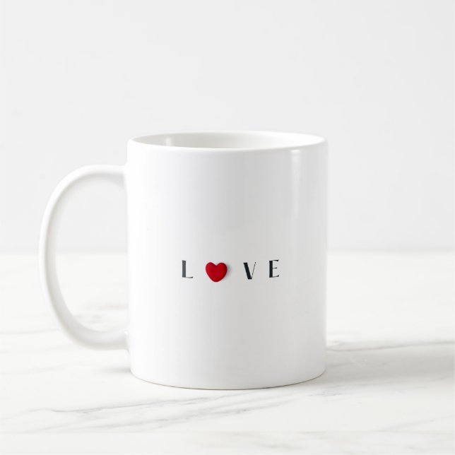 Love Heart Coffee Mug (Left)