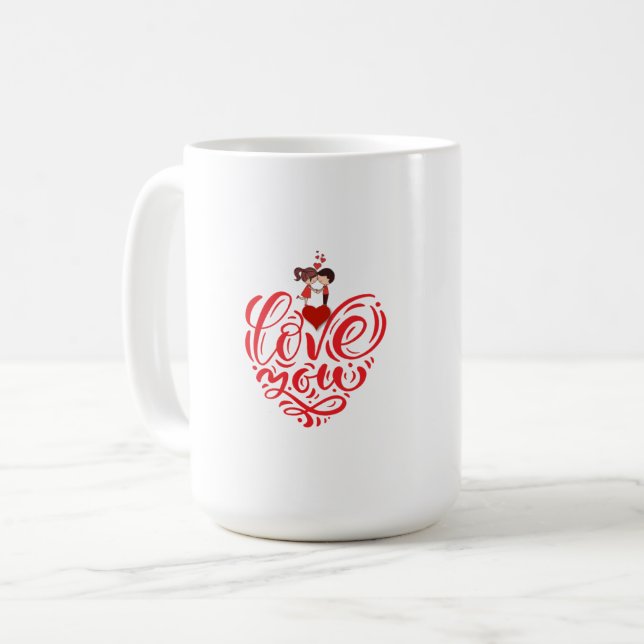 Love Heart Coffee Mug (Front Left)