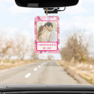 Love Heart Confetti Share My Fries Car Air Freshener