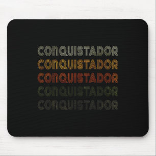 Love Heart Conquistador Grunge Vintage Style Conqu Mouse Mat