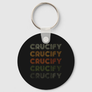 Love Heart Crucify Tee Grunge Vintage Style Black Key Ring
