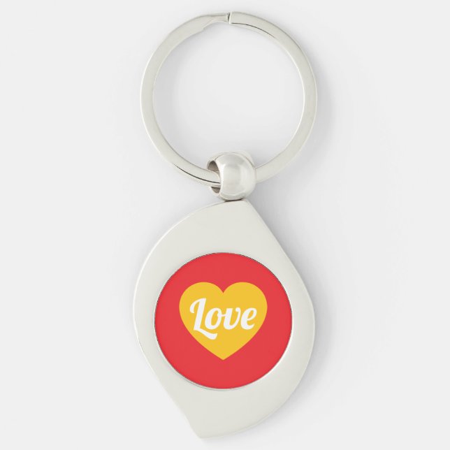 Love,heart,custom Key Ring (Front)