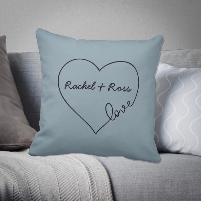 Love Heart Custom Names Cushion (Creator Uploaded)