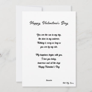Love Heart: Custom Poem - Valentine Love Card