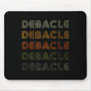 Love Heart Debacle Tee Grunge Vintage Style Black Mouse Mat