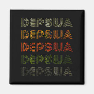 Love Heart Depswa Tee Nge Vintage Style Black Deps Magnet