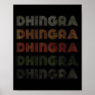 Love Heart Dhingra Tee Grunge Vintage Style Black  Poster