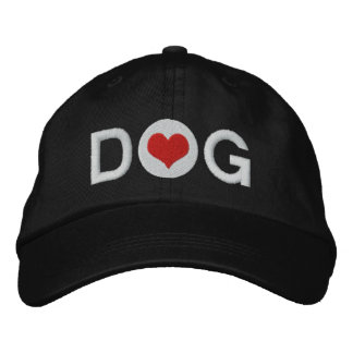 Love Heart Dog Embroidered Hat