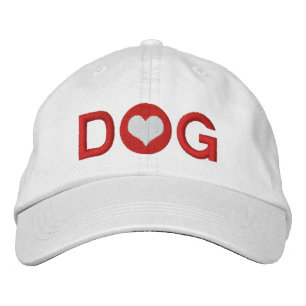 Love Heart Dog Embroidered Hat