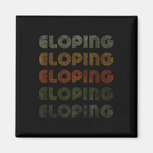 Love Heart Eloping Tee Grunge Vintage Style Black Magnet