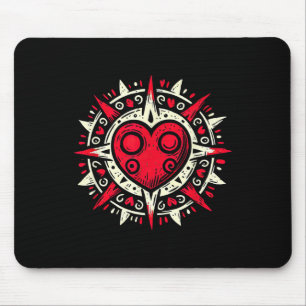 Love Heart Emo Goth Alt Rock Punk Valentines Day Mouse Mat