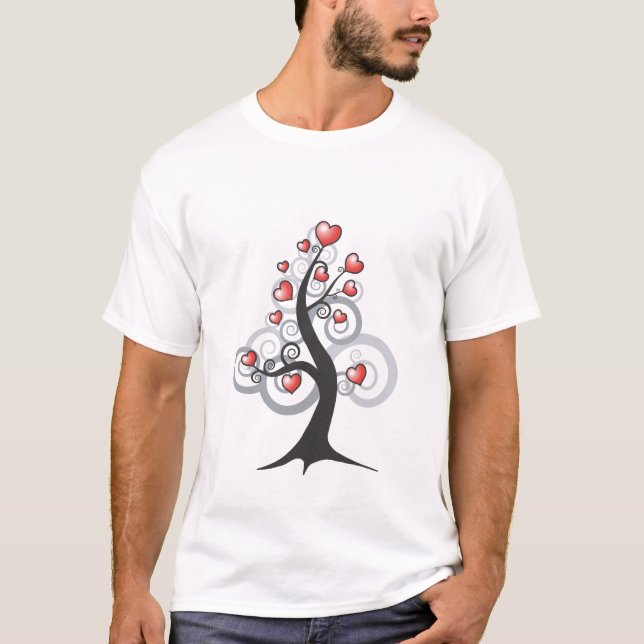 Love heart fantasy tree T-Shirt (Front)