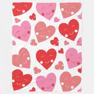 Love Heart  Fleece Blanket