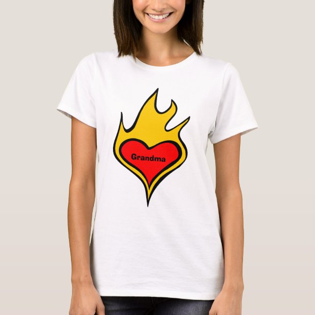 Love heart for Grandma T-Shirt (Front)