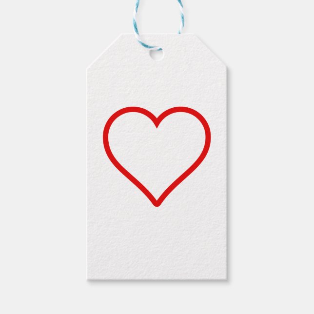 Love - Heart Gift Tag (Front)