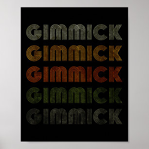 Love Heart Gimmick Tee Grunge Vintage Style Black Poster