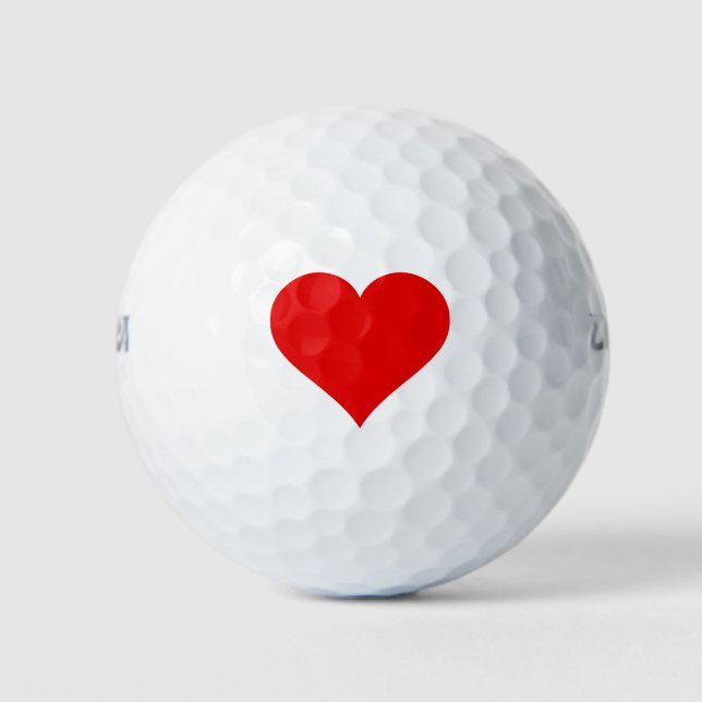 Love - Heart Golf Ball (Front)