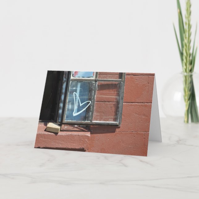 Love Heart Graffiti Holiday Card (Front)