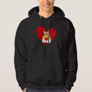 Love Heart Graphic Valentine's Day Corgis Boys Kid Hoodie