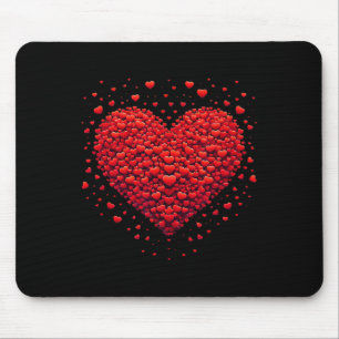 Love Heart Graphic Valentine's Day Valentine Women Mouse Mat