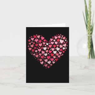 Love Heart Graphic Valentines Day Womens Girls Boy Card