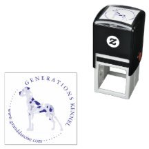 Love Heart Great Dane Stamp