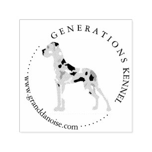 Love Heart Great Dane Stamps