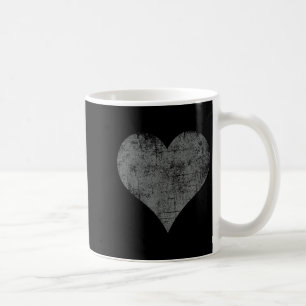 Love Heart Grunge Heart Distressed Cute Valentines Coffee Mug