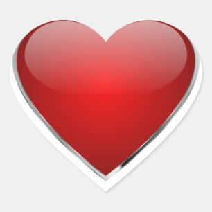 Love heart heart sticker