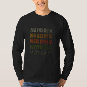 Love Heart Hendrix Grungevintage Style Black Hendr T-Shirt