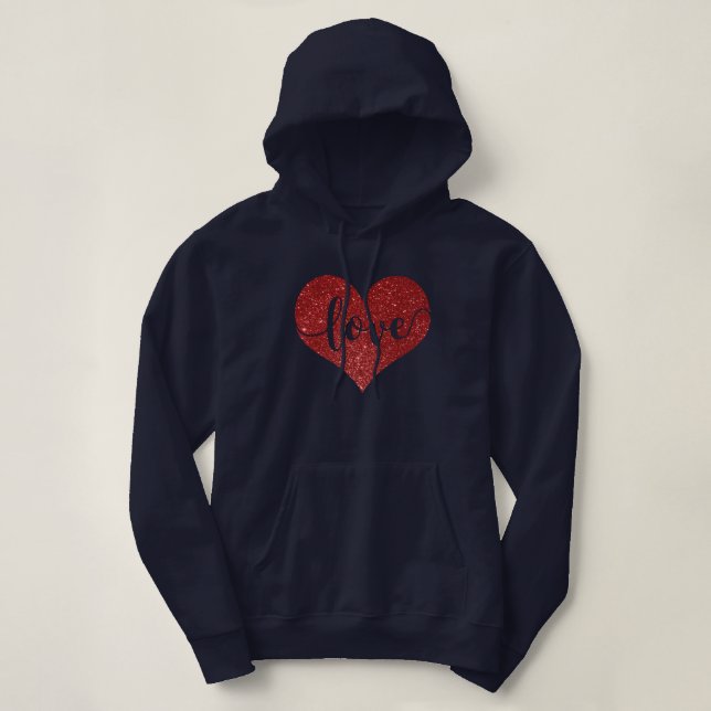 Love - Heart Hoodie (Design Front)