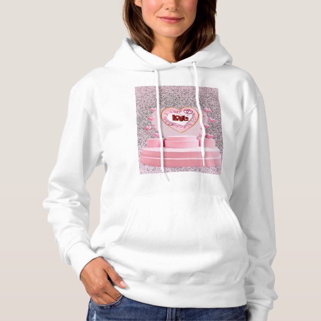 Love heart  hoodie (Front)