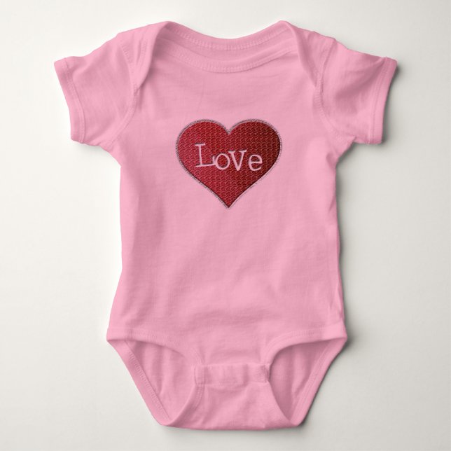 Love Heart Infant Creeper (Front)