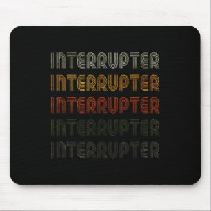 Love Heart Interrupter Tee Grunge Vintage Black In Mouse Mat