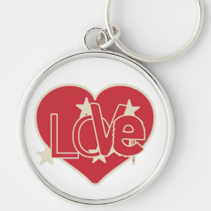 LOVE HEART KEY RING