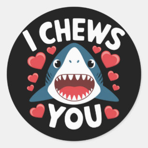 Love Heart Leopard Cute Valentine's Day  Classic Round Sticker