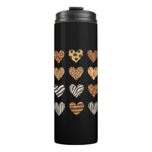 Love Heart Leopard Cute Valentine's Day Thermal Tumbler