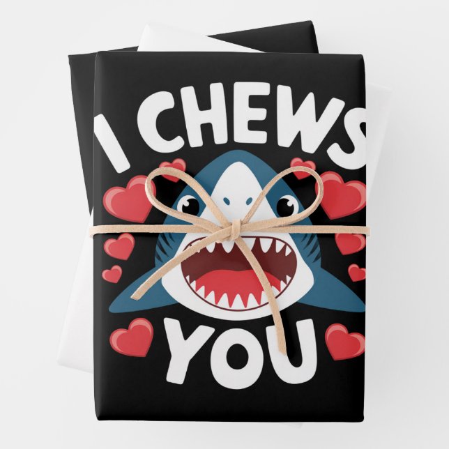 Love Heart Leopard Cute Valentine's Day  Wrapping Paper Sheet (In situ)