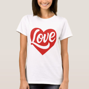 Love Heart Logo – Red Romantic Symbol T-Shirt