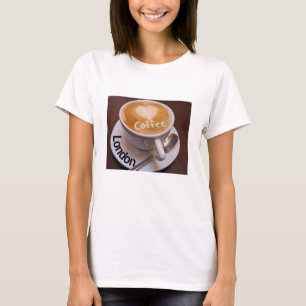 Love Heart London Cappuccino Coffee Cup Mug Tshirt