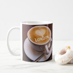 Love Heart London Cappuccino Coffee Mug