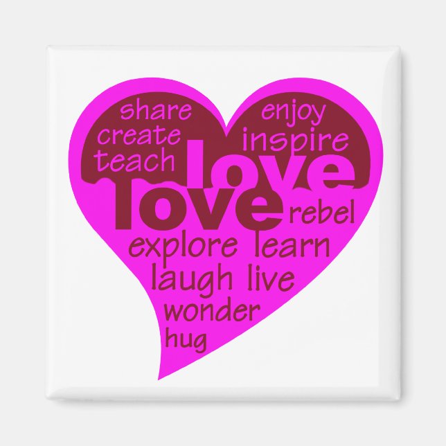 Love Heart magnet (Front)